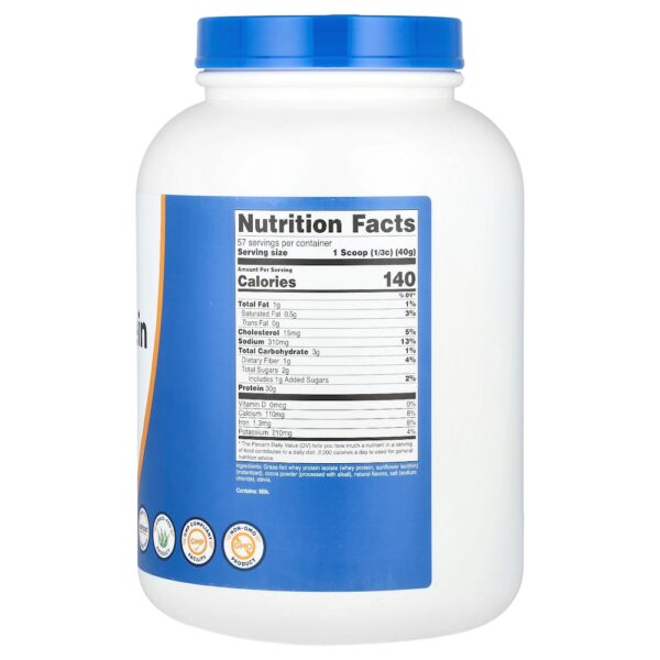 13-3.jpg Nutricost - Grass Fed Whey Protein Isolado Alimentada no Pasto Chocolate de Leite 2 g