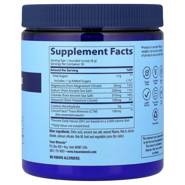 Trace - Hydro Pak Creatina + Eletrólitos Melancia Tropical 240 g
