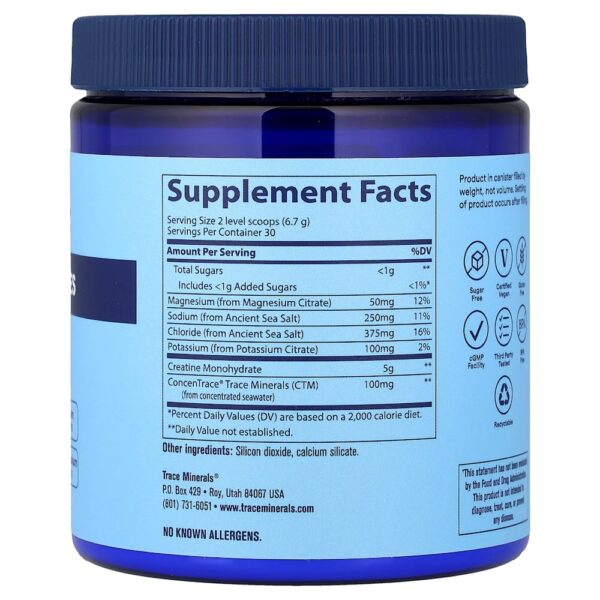 Trace - Hydro Pak Creatina + Eletrólitos Sem Sabor 201 g