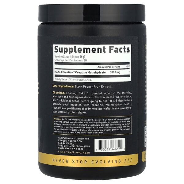 Kaged - Elite Series Creatina Mono-Hidratada Sem Sabor 307 g