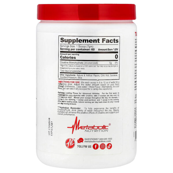 Metabolic Nutrition - Creatine Plus Micronizada Melancia 420 g