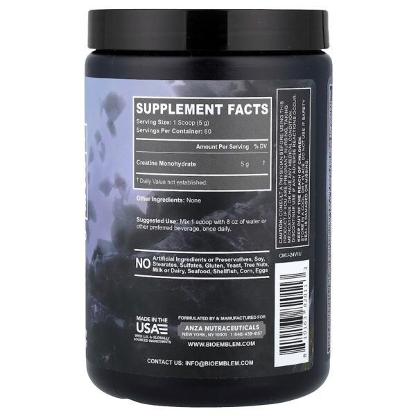 BioEmblem - Creatina Mono-hidratada Sem Sabor 300 g