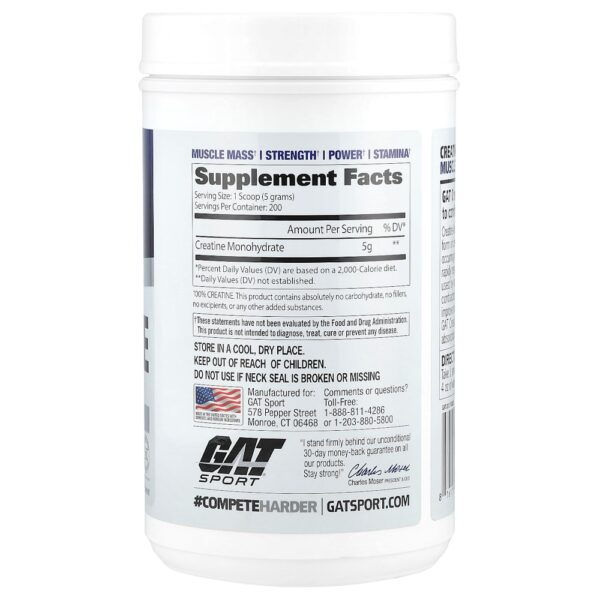 GAT - Sport Essentials Creatina em Pó Sem Sabor 1 kg