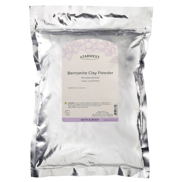 Starwest Botanicals - Pó de Argila Bentonita 453,6 g (454 g)