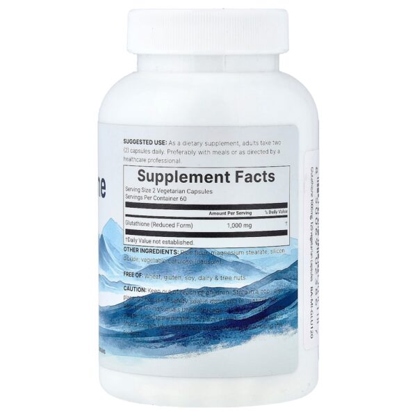 Micro Ingredients - Glutationa Reduzida 120 Cápsulas Vegetarianas (500 mg por Cápsula)