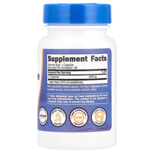 Nutricost - L-teanina 200 mg 30 cápsulas