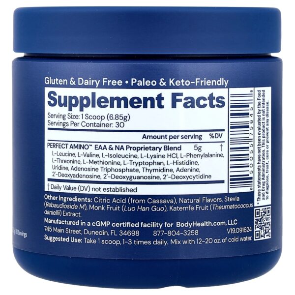 BodyHealth - Perfect Amino Limão-siciliano e Lima 205 5 g