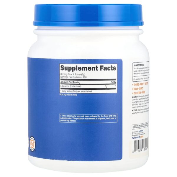 Nutricost - L-Leucina Sem Sabor 500 g