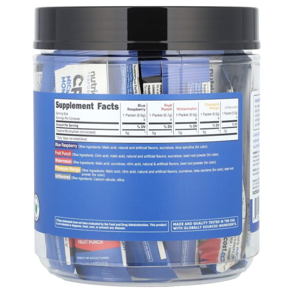 Nutricost - Performance Creatina Mono-Hidratada Embalagem Variada 20 Embalagens 5,2–7 g Cada