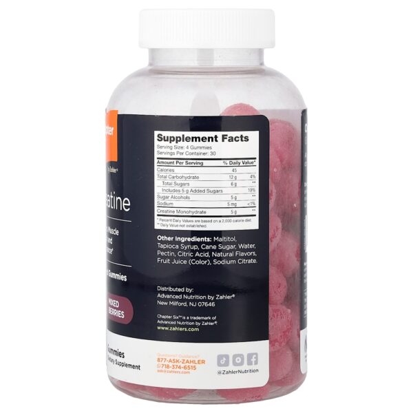 Zahler - Chapter Six Gomas de Creatina Frutos Silvestres Mistos 120 Gomas (1,25 g por Goma)
