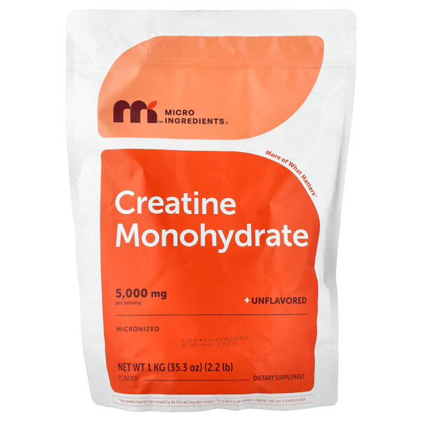 Micro Ingredients - Creatina Mono-Hidratada em Pó Sem Sabor 1 kg