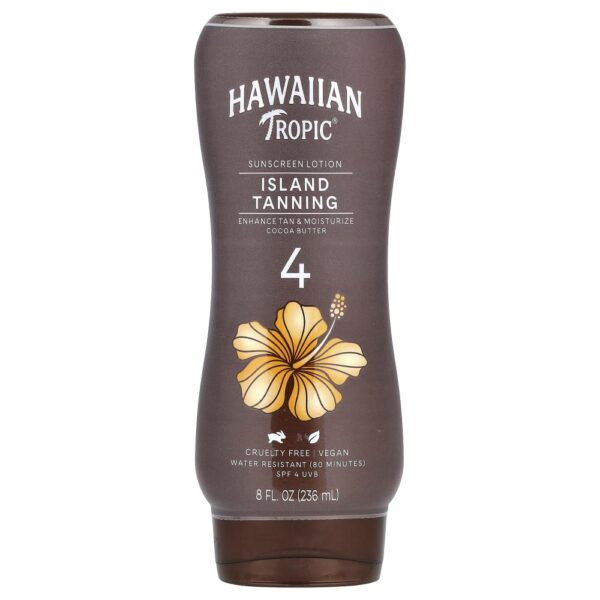 Hawaiian Tropic - Island Tanning Loção de Protetor Solar Manteiga de Cacau FPS 4 235 ml
