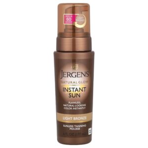 Jergens - Natural Glow Instant Sun Musse bronzeador sem sol Bronze claro 177 ml