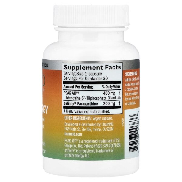 BrainMD - Peak Energy 30 Cápsulas Veganas