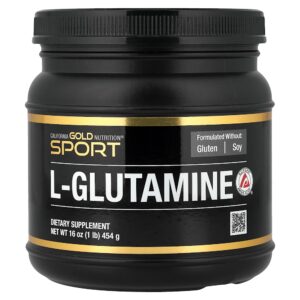 158.jpg California Gold Nutrition - Sport L-Glutamina em Pó AjiPure Sem Glúten 454 g (454 g)