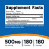 Nutricost - Acetil L-Carnitina 500 mg 180 Cápsulas