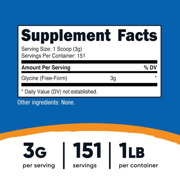 Nutricost - Glicina Sem Sabor 454 g