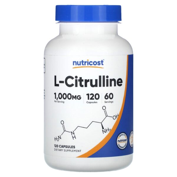 Nutricost - L-Citrulina 120 Cápsulas (500 mg por Cápsula)