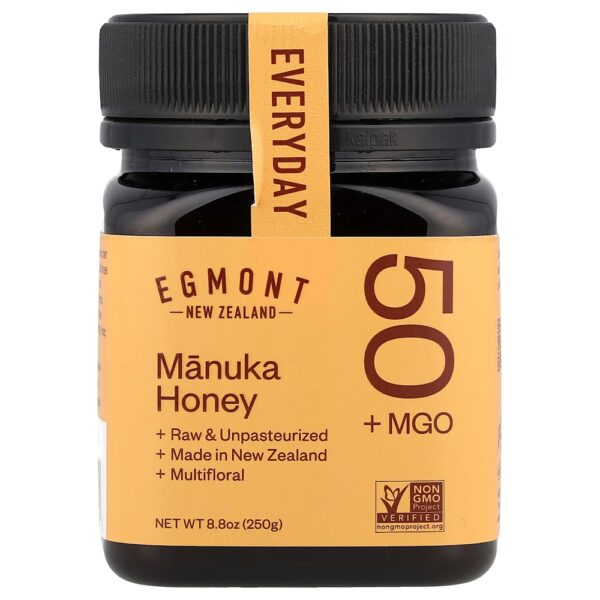 Egmont Honey - Mel de Manuka Cru e Não Pasteurizado MGO 50+ 250 g