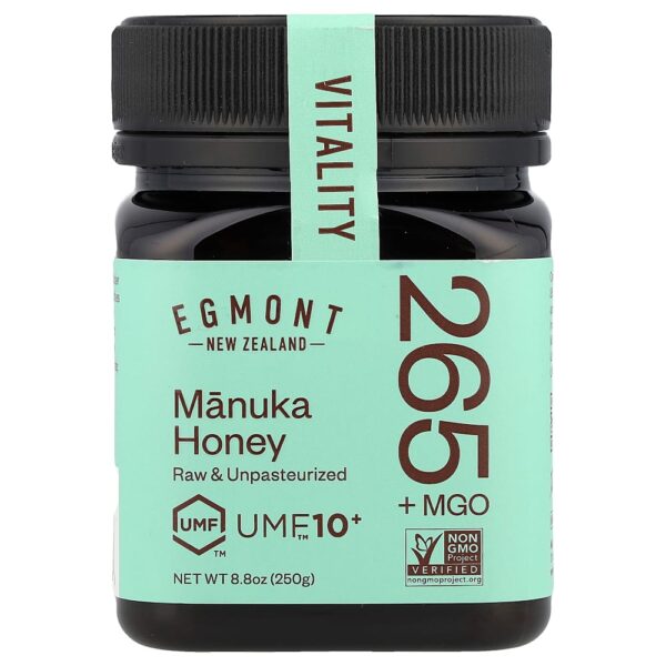Egmont Honey - Mel de Manuka Cru e Não Pasteurizado UMF10+ MGO 265+ 250 g