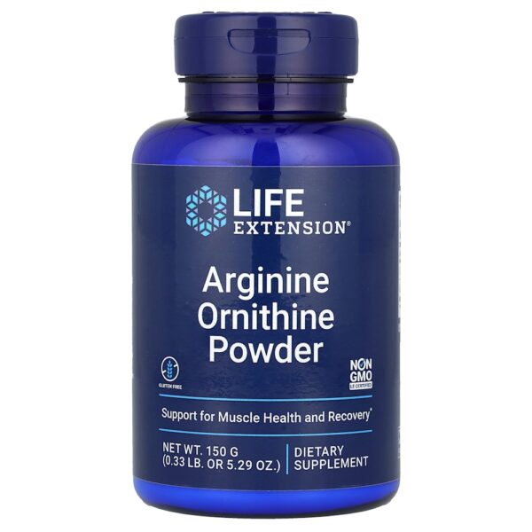 166.jpg Life Extension - Arginina e Ornitina em Pó 150 g