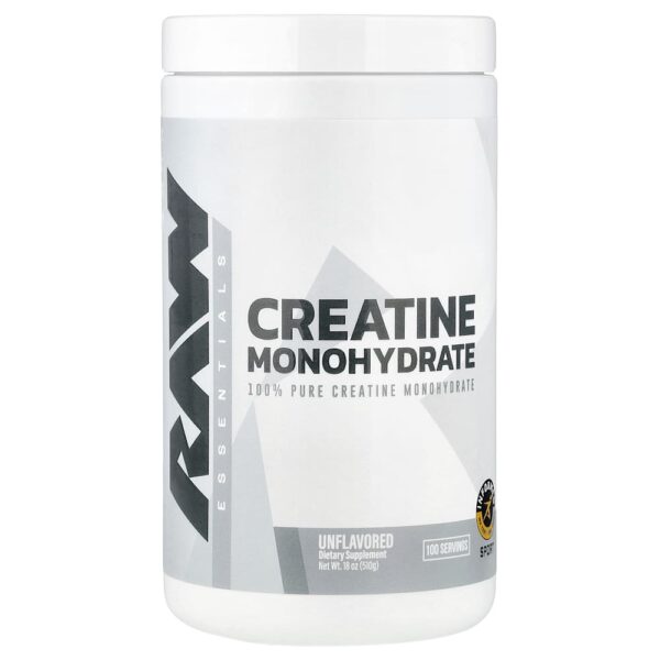 Raw Nutrition - Essentials Creatina Mono-Hidratada Sem Sabor 510 g