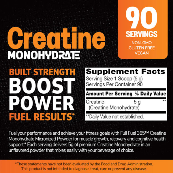 21st Century - Full Fuel 365 Creatina Mono-Hidratada Sem Sabor 454 g
