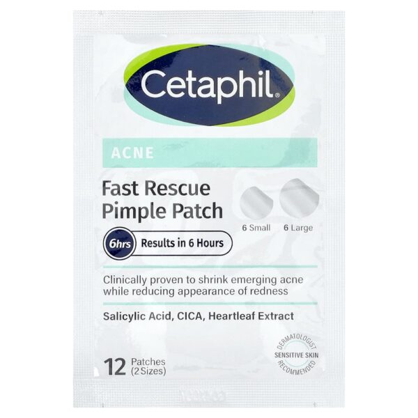 Cetaphil - Adesivo de Recuperação Rápida para Espuma Peles Sensíveis 24 Adesivos (2 Tamanhos)
