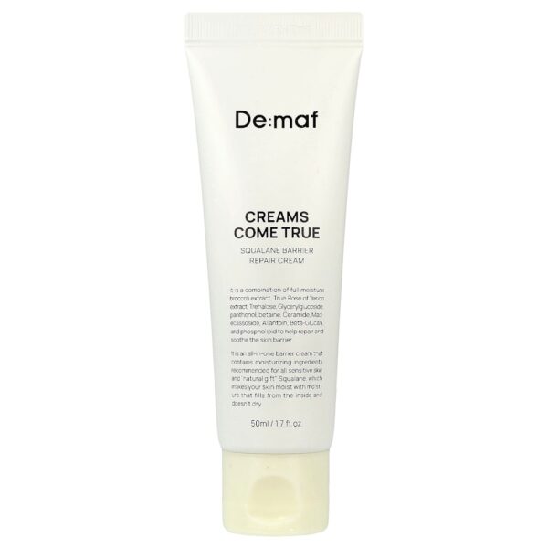 De:maf - Creams Come True Creme Reparador da Barreira de Esqualano 50 ml