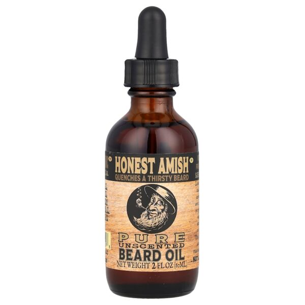 Honest Amish - Puro Óleo para Barba Sem Perfume 60 ml