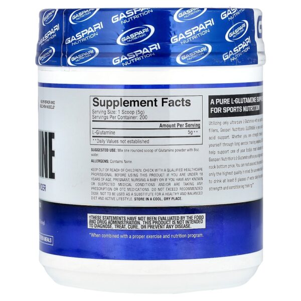 Gaspari Nutrition - Glutamina Sem Sabor 1 kg