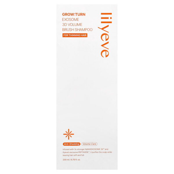 18-101.jpg Lilyeve - Grow:Turn Exosome Shampoo com Escova para Volume 3D Para Cabelos Finos 200 ml