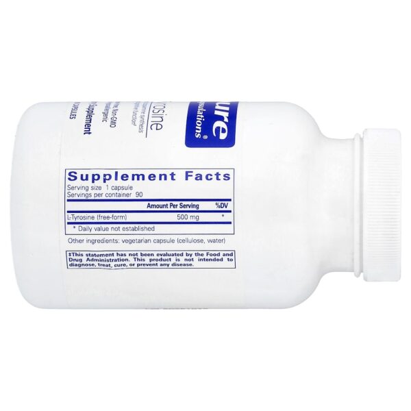 Pure Encapsulations - L-Tirosina 90 Cápsulas (500 mg por Cápsula)