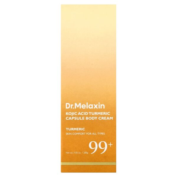 Dr.Melaxin - Creme Corporal de Cápsula de Cúrcuma com Ácido Kójico 200 g