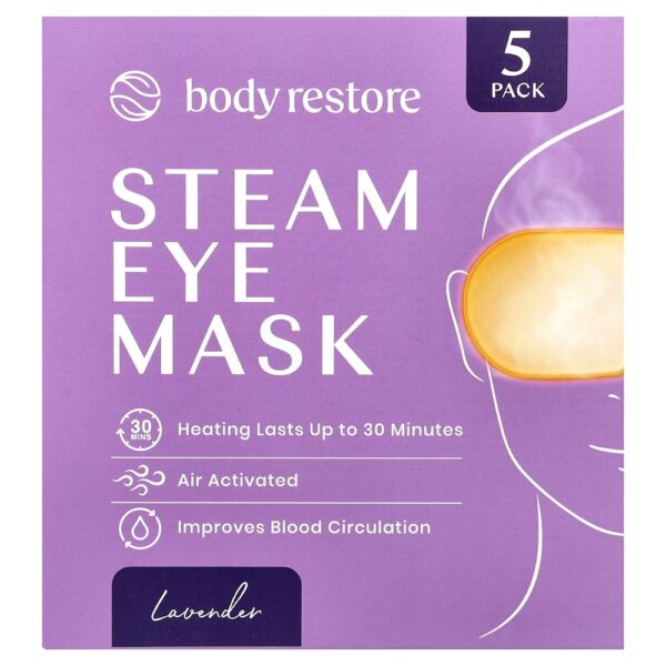 Body Restore - Máscara para a Área dos Olhos a Vapor Lavanda Pacote com 5