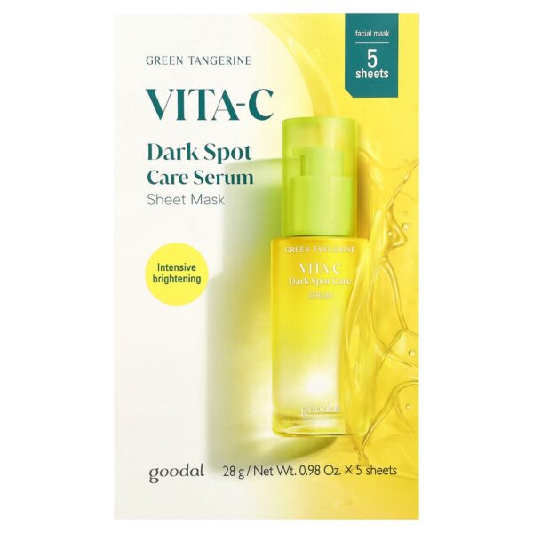 Goodal - Sérum de Máscara de Beleza para Tratamento de Manchas Escuras de Tangerina Verde 5 Folhas 28 g Cada