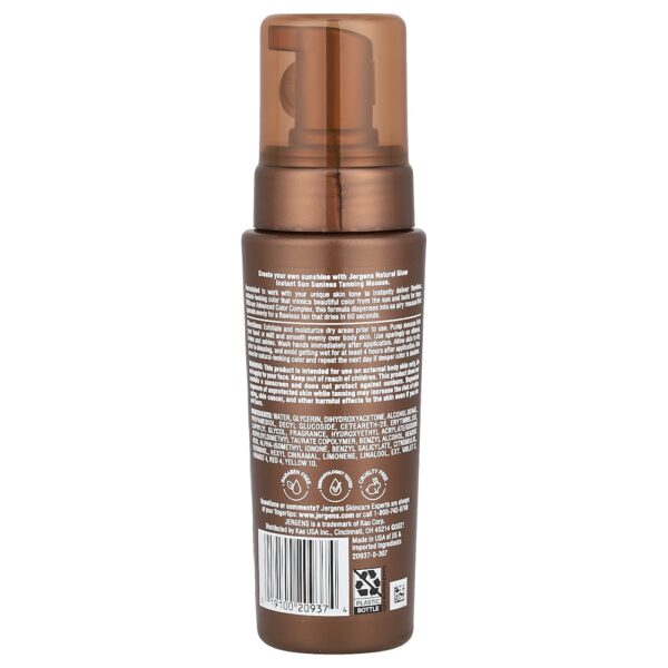 Jergens - Natural Glow Instant Sun Musse bronzeador sem sol Bronze claro 177 ml