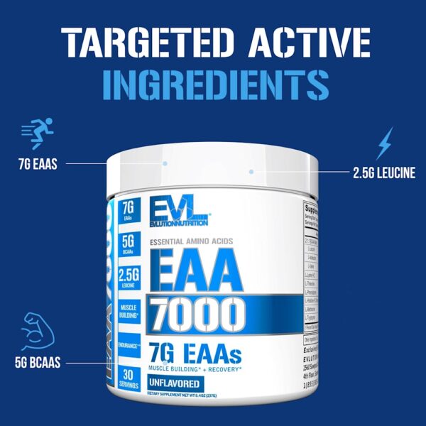 EVLution Nutrition - EAA 7000 Sem Sabor 237 g