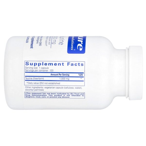 Pure Encapsulations - Taurina 1,000 mg 120 Cápsulas