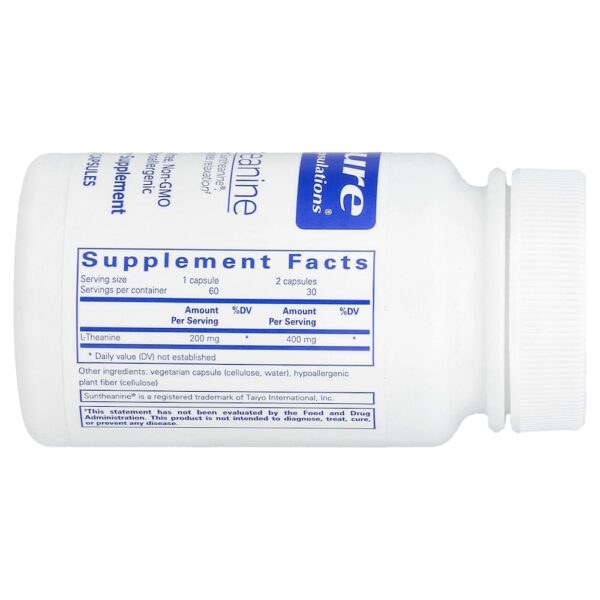 19-126.jpg Pure Encapsulations - L-Theanine 60 Cápsulas (200 mg por Cápsula)