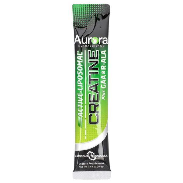 Aurora Nutrascience - Creatina Active-Liposomal Plus GAA e R-ALA 10 Embalagens de 18 g Cada