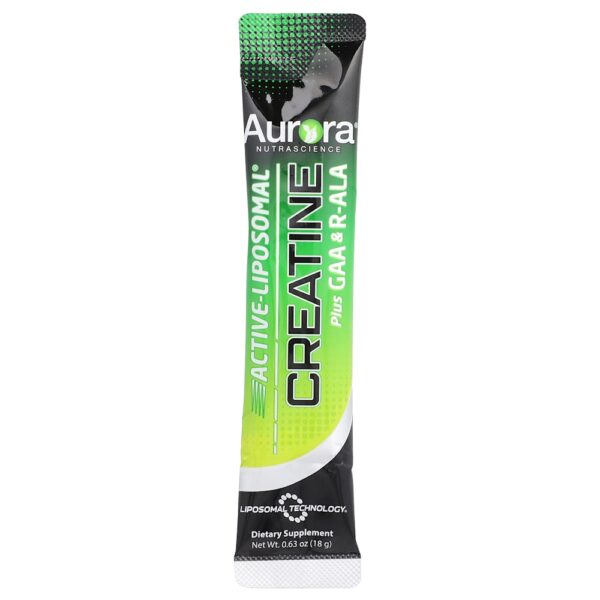 Aurora Nutrascience - Active Liposomal Creatina Mais GAA e R-ALA 30 Embalagens 18 g Cada