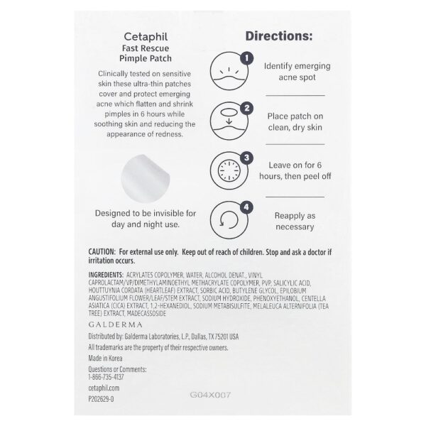 Cetaphil - Adesivo de Recuperação Rápida para Espuma Peles Sensíveis 24 Adesivos (2 Tamanhos)