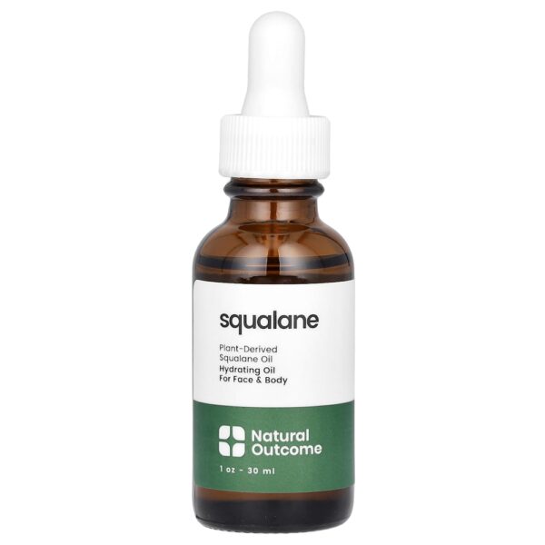 Natural Outcome - Esqualano Óleo Hidratante para Rosto e Corpo Sem Perfume 30 ml (28 g)