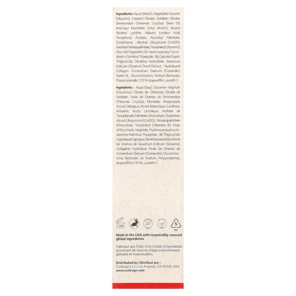 Codeage - Maison Rouge Skincare Creme Facial Iluminador 50 ml