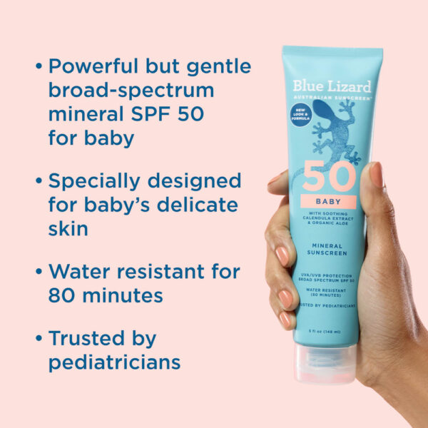 Blue Lizard Australian Sunscreen - Protetor Solar Mineral para Bebês FPS 50 150 ml