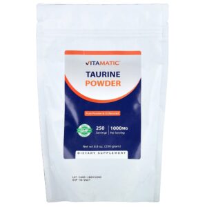 Vitamatic - Taurina em Pó Sem Sabor 250 g