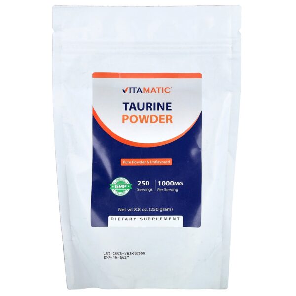Vitamatic - Taurina em Pó Sem Sabor 250 g