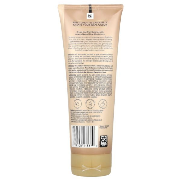 Jergens - Brilho Natural Hidratante Firmador Diário Bronzeador Sem Sol Claro ao Médio 220 ml