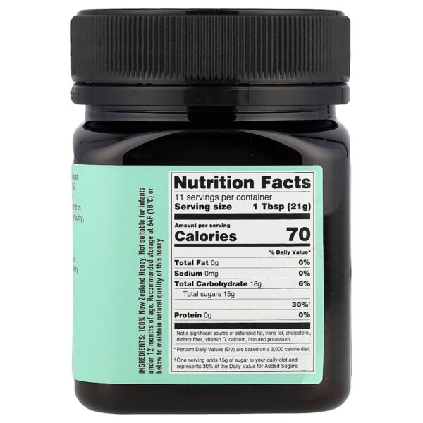 Egmont Honey - Mel de Manuka Cru e Não Pasteurizado UMF10+ MGO 265+ 250 g